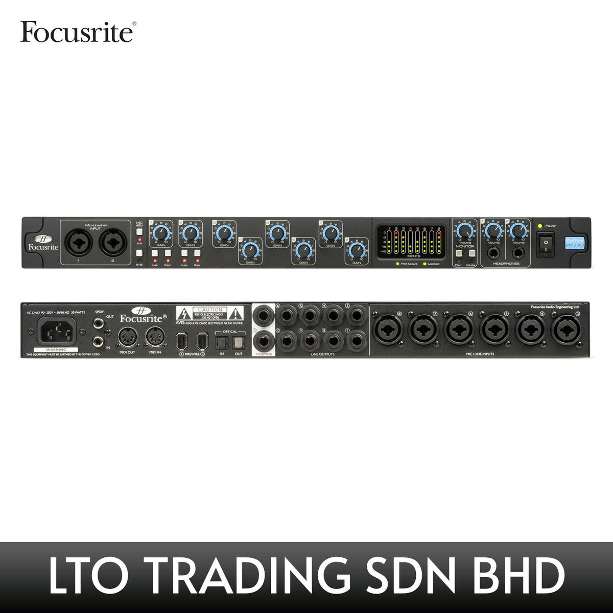 FOCUSRITE SAFFIRE PRO 40 20 In 20 Out Firewire Audio Interface