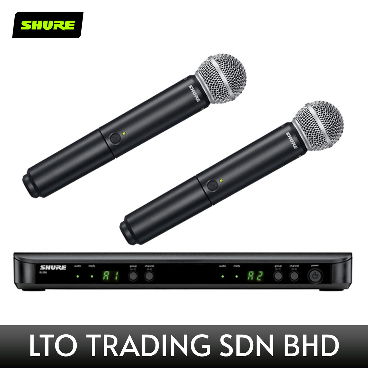 SHURE BLX288 SM58 Wireless Microphone System PA SYSTEM