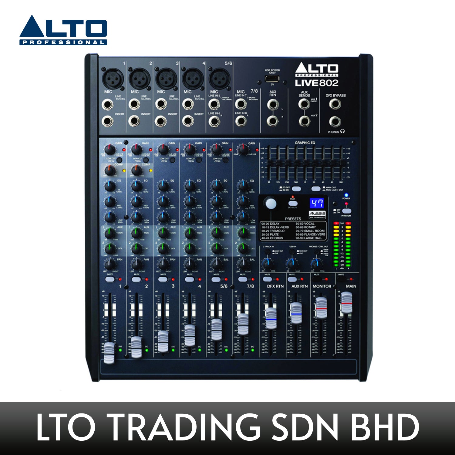 Amazon.com: Alto Professional Live 802 | 8-Channel / 2-Bus