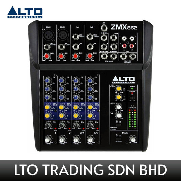 ALTO ZEPHYR ZMX862 6-Channel Compact Audio Mixer