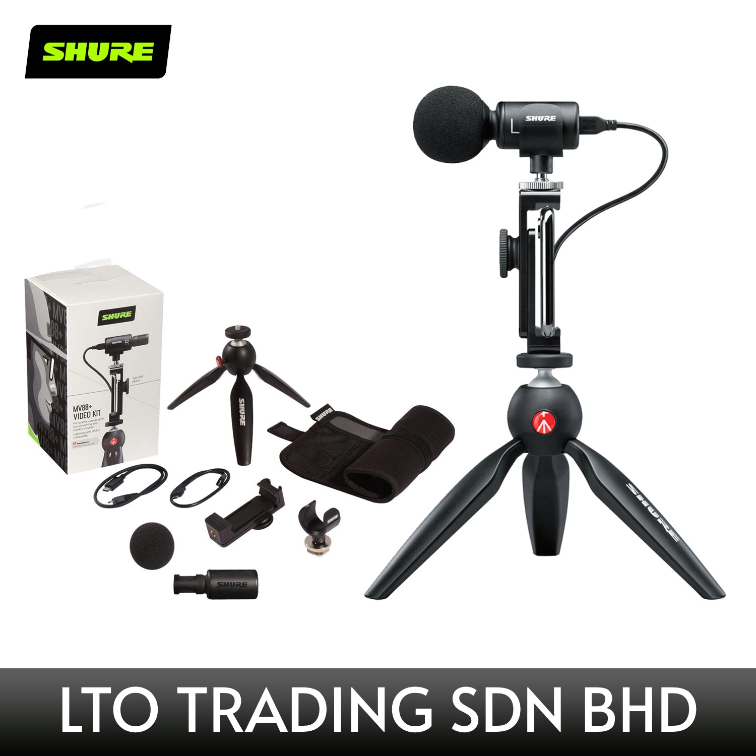 SHURE MV88 + DIG-VIDKIT Video Kit Digital Stereo Microphone