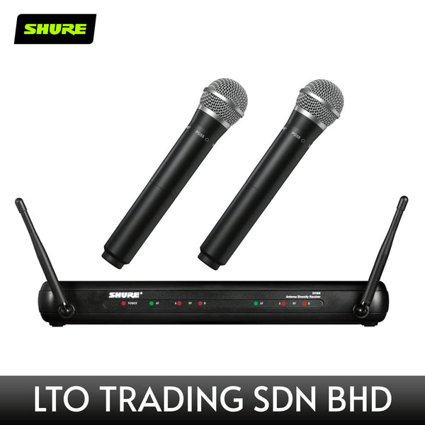 SHURE SVX288/PG58 Wireless Microphone System – PA SYSTEM